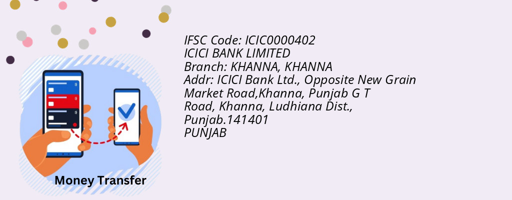 Find ICICI BANK IFSC Code KHANNA - KHANNA Branch Find ICICI BANK IFSC Code KHANNA - KHANNA Branch