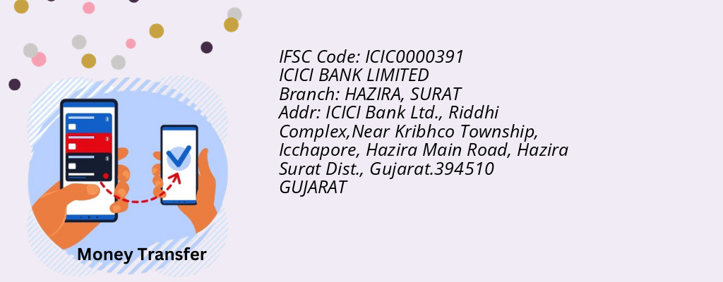 Find ICICI BANK IFSC Code SURAT - HAZIRA Branch