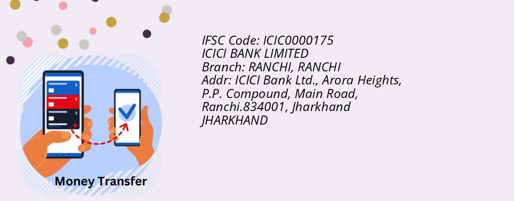 Find ICICI BANK IFSC Code RANCHI - RANCHI Branch