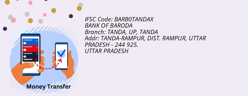 Find BANK OF BARODA IFSC Code TANDA - TANDA, UP Branch