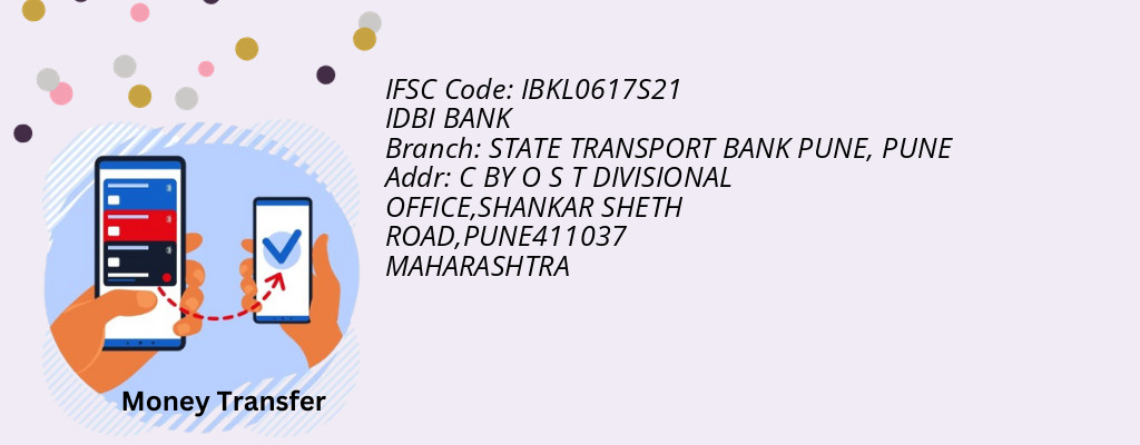 Find IDBI BANK IFSC Code PUNE - STATE TRANSPORT BANK PUNE Branch