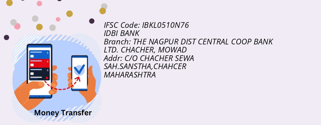 Find IDBI BANK IFSC Code MOWAD - THE NAGPUR DIST CENTRAL COOP BANK LTD. CHACHER Branch