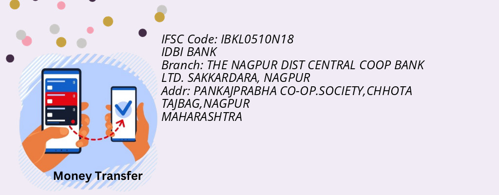 Find IDBI BANK IFSC Code NAGPUR - THE NAGPUR DIST CENTRAL COOP BANK LTD. SAKKARDARA Branch