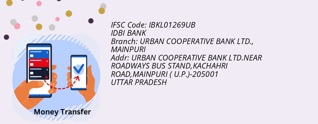 Find IDBI BANK IFSC Code MAINPURI - URBAN COOPERATIVE BANK LTD. Branch