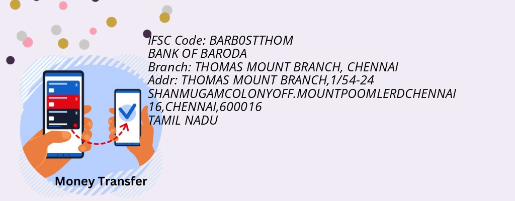 Find BANK OF BARODA IFSC Code CHENNAI - THOMAS MOUNT BRANCH Branch