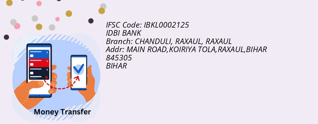 Find IDBI BANK IFSC Code RAXAUL - CHANDULI, RAXAUL Branch Find IDBI BANK IFSC Code RAXAUL - CHANDULI, RAXAUL Branch