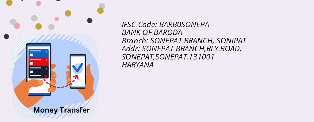 Find BANK OF BARODA IFSC Code SONIPAT - SONEPAT BRANCH Branch