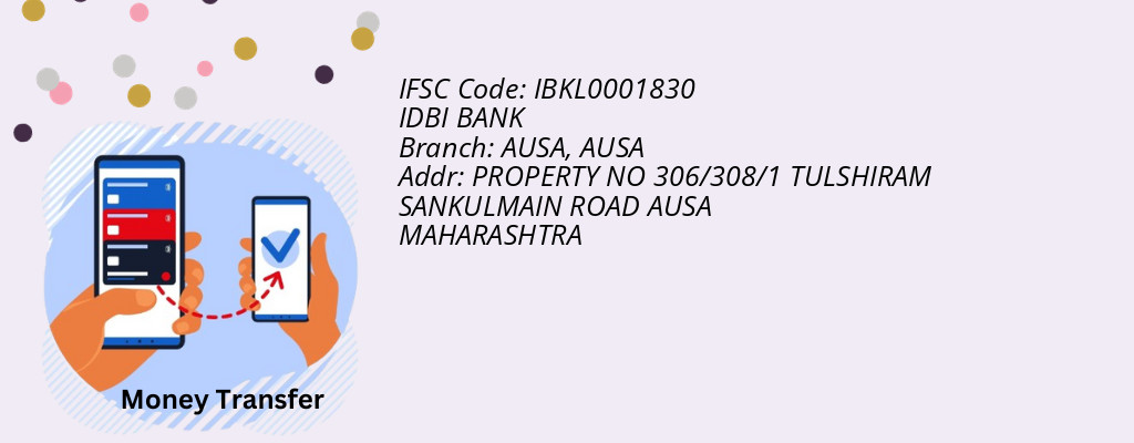 Find IDBI BANK IFSC Code AUSA - AUSA Branch
