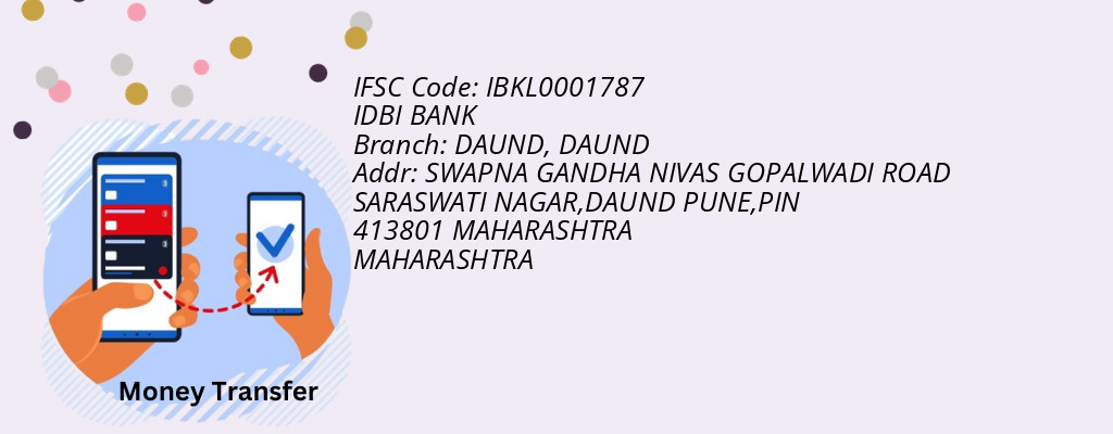 Find IDBI BANK IFSC Code DAUND - DAUND Branch