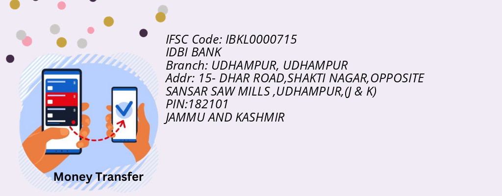 Find IDBI BANK IFSC Code UDHAMPUR - UDHAMPUR Branch Find IDBI BANK IFSC Code UDHAMPUR - UDHAMPUR Branch