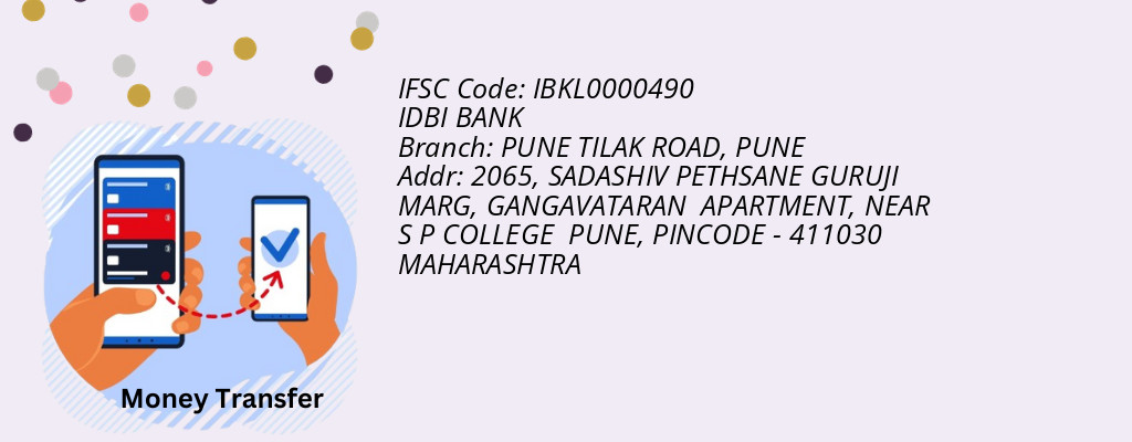 Find IDBI BANK IFSC Code PUNE - PUNE TILAK ROAD Branch