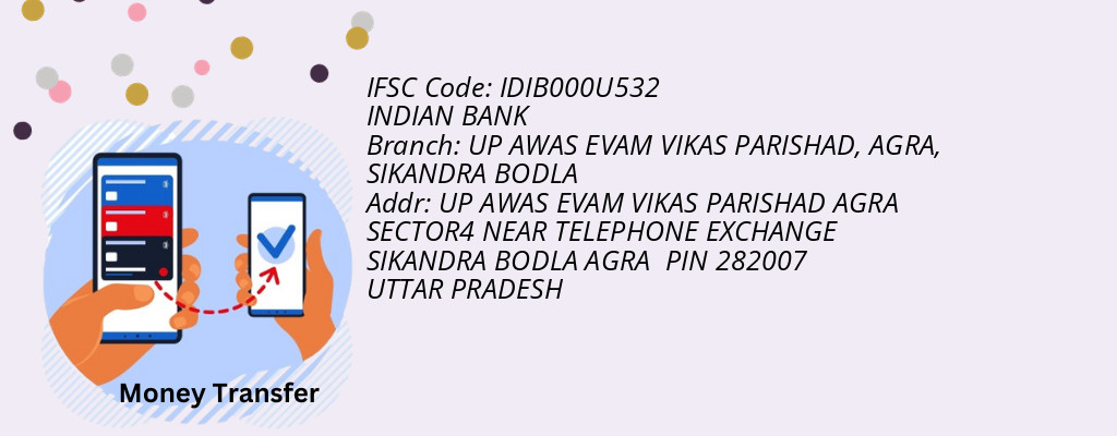 Find INDIAN BANK IFSC Code SIKANDRA BODLA - UP AWAS EVAM VIKAS PARISHAD, AGRA Branch