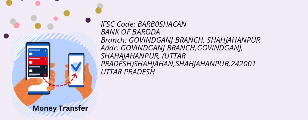 Find BANK OF BARODA IFSC Code SHAHJAHANPUR - GOVINDGANJ BRANCH Branch