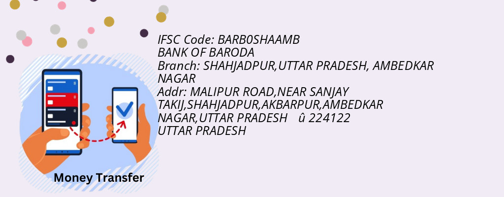 Find BANK OF BARODA IFSC Code AMBEDKAR NAGAR - SHAHJADPUR,UTTAR PRADESH Branch