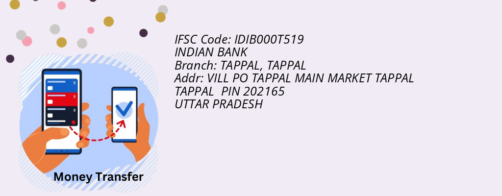 Find INDIAN BANK IFSC Code TAPPAL - TAPPAL Branch