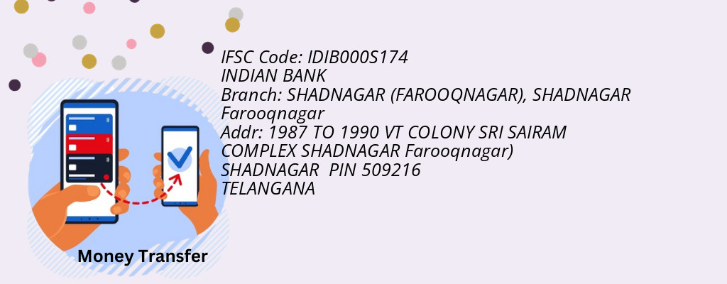 Find INDIAN BANK IFSC Code SHADNAGAR Farooqnagar - SHADNAGAR (FAROOQNAGAR) Branch Find INDIAN BANK IFSC Code SHADNAGAR Farooqnagar - SHADNAGAR (FAROOQNAGAR) Branch