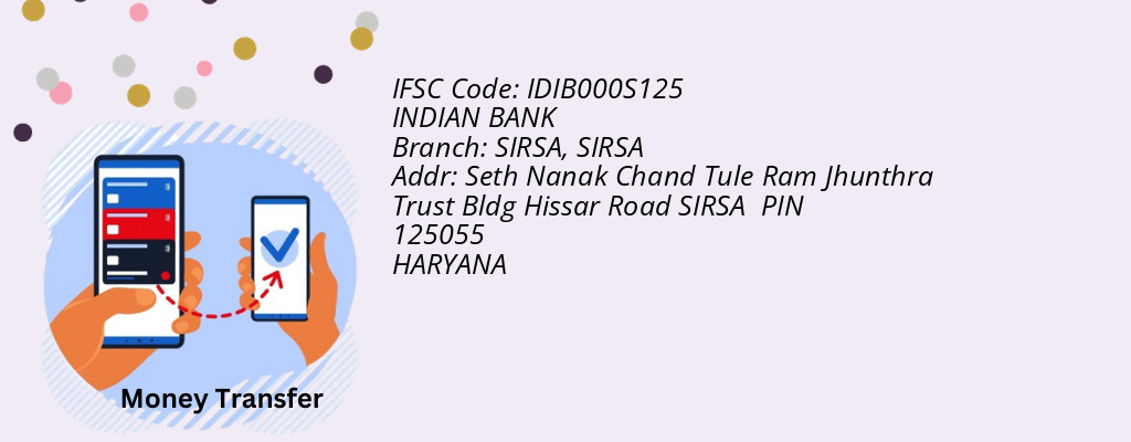 Find INDIAN BANK IFSC Code SIRSA - SIRSA Branch Find INDIAN BANK IFSC Code SIRSA - SIRSA Branch