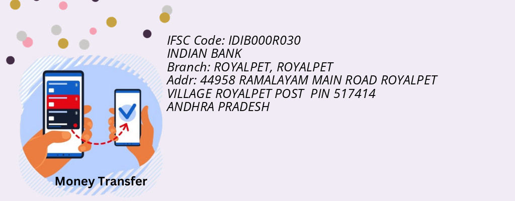 Find INDIAN BANK IFSC Code ROYALPET - ROYALPET Branch