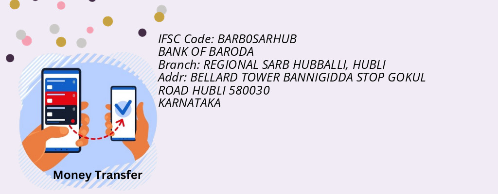 Find BANK OF BARODA IFSC Code HUBLI - REGIONAL SARB HUBBALLI Branch