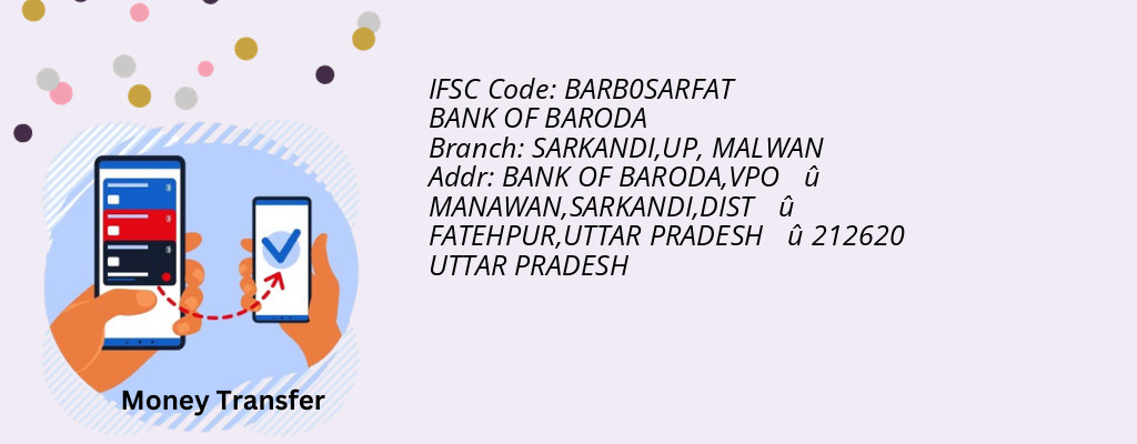 Find BANK OF BARODA IFSC Code MALWAN - SARKANDI,UP Branch
