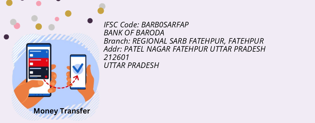 Find BANK OF BARODA IFSC Code FATEHPUR - REGIONAL SARB FATEHPUR Branch