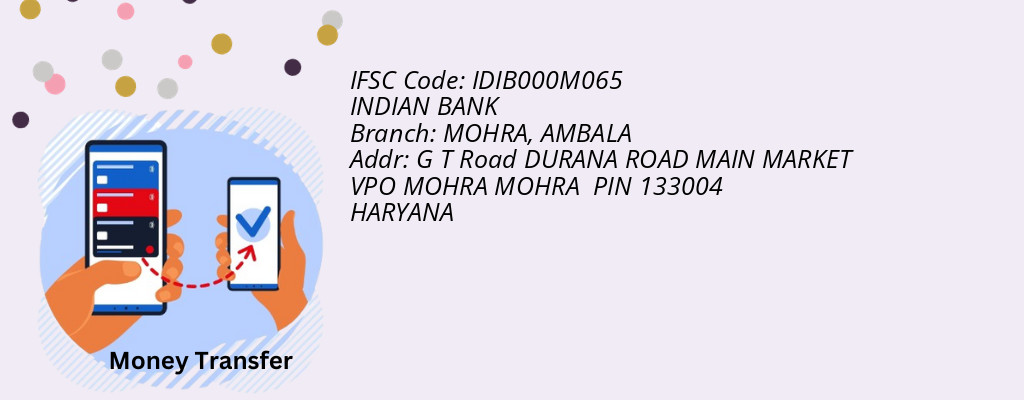 Find INDIAN BANK IFSC Code AMBALA - MOHRA Branch Find INDIAN BANK IFSC Code AMBALA - MOHRA Branch