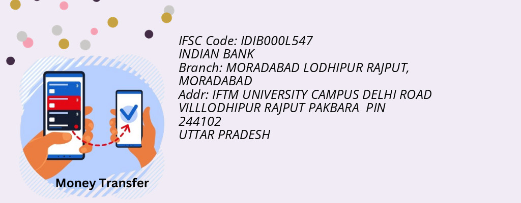 Find INDIAN BANK IFSC Code MORADABAD - MORADABAD LODHIPUR RAJPUT Branch