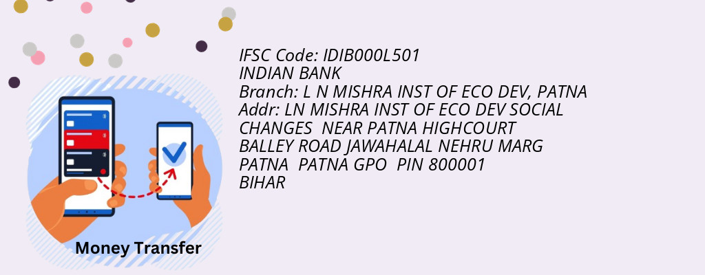 Find INDIAN BANK IFSC Code PATNA - L N MISHRA INST OF ECO DEV Branch Find INDIAN BANK IFSC Code PATNA - L N MISHRA INST OF ECO DEV Branch
