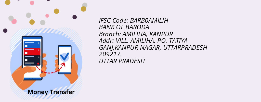Find BANK OF BARODA IFSC Code KANPUR - AMILIHA Branch
