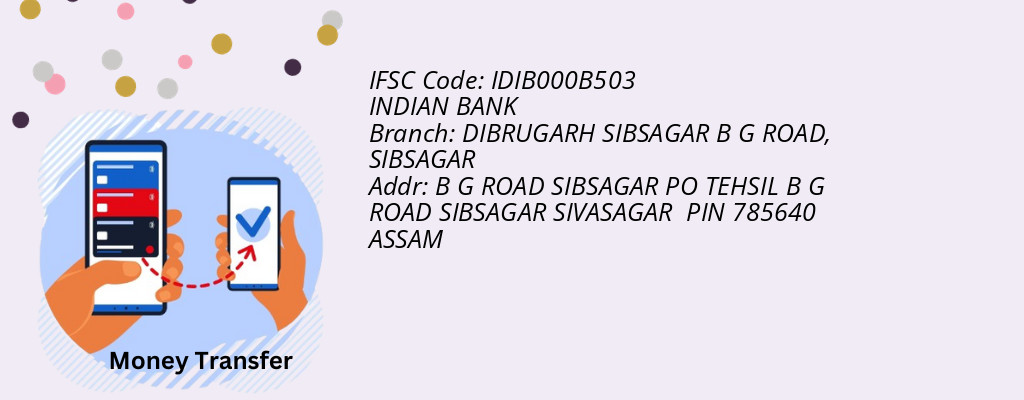 Find INDIAN BANK IFSC Code SIBSAGAR - DIBRUGARH SIBSAGAR B G ROAD Branch
