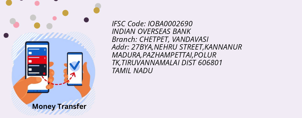Find INDIAN OVERSEAS BANK IFSC Code VANDAVASI - CHETPET Branch