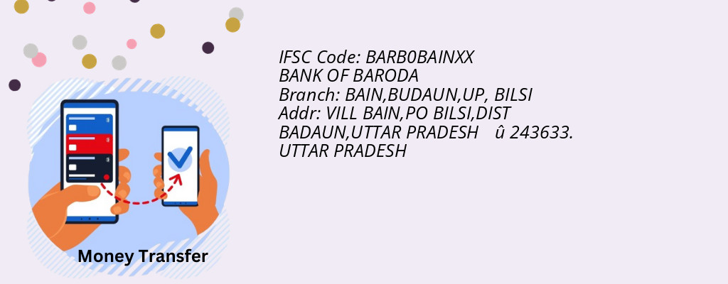 Find BANK OF BARODA IFSC Code BILSI - BAIN,BUDAUN,UP Branch