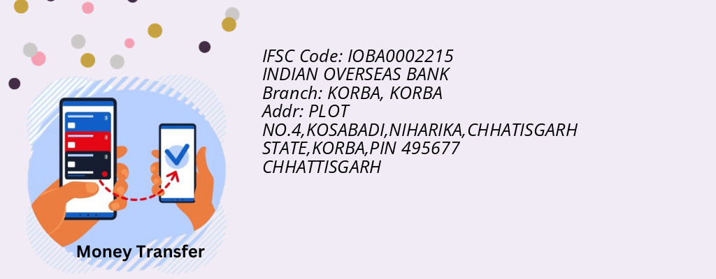 Find INDIAN OVERSEAS BANK IFSC Code KORBA - KORBA Branch