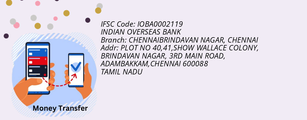Find INDIAN OVERSEAS BANK IFSC Code CHENNAI - CHENNAIBRINDAVAN NAGAR Branch