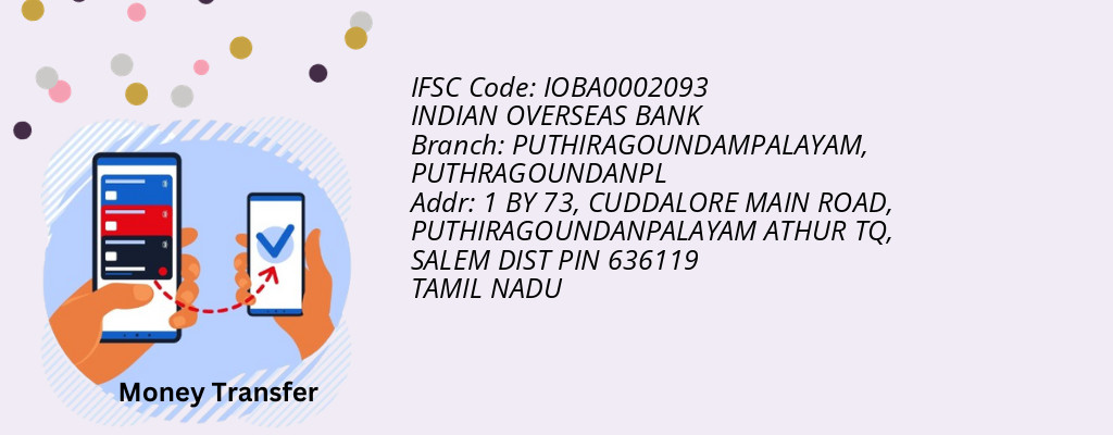Find INDIAN OVERSEAS BANK IFSC Code PUTHRAGOUNDANPL - PUTHIRAGOUNDAMPALAYAM Branch