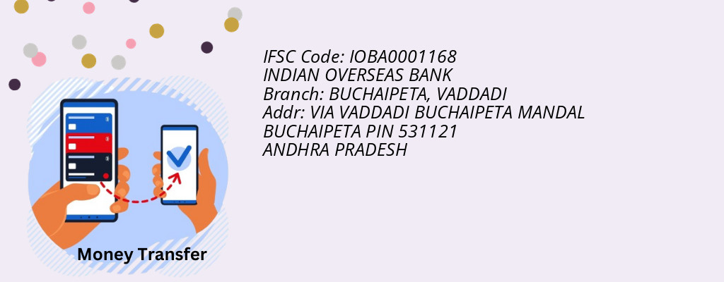 Find INDIAN OVERSEAS BANK IFSC Code VADDADI - BUCHAIPETA Branch