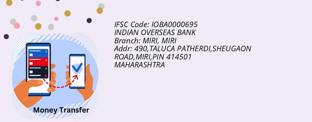 Find INDIAN OVERSEAS BANK IFSC Code MIRI - MIRI Branch