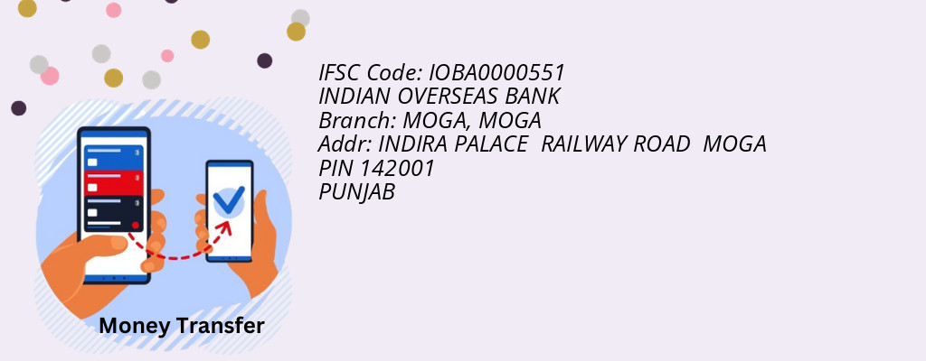 Find INDIAN OVERSEAS BANK IFSC Code MOGA - MOGA Branch