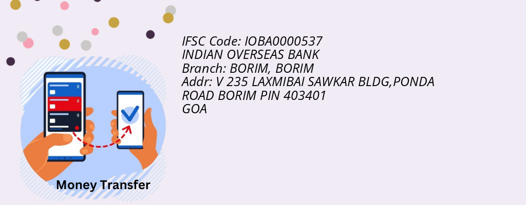 Find INDIAN OVERSEAS BANK IFSC Code BORIM - BORIM Branch
